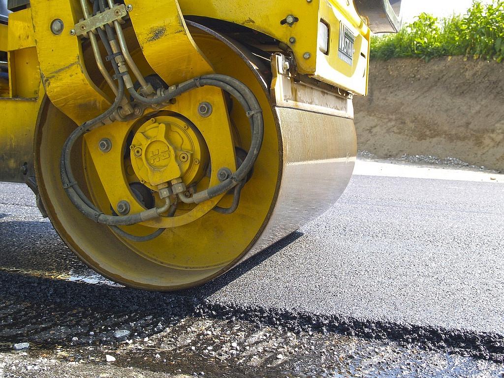 The regional road axis of Rethymno Crete is under refurbishment